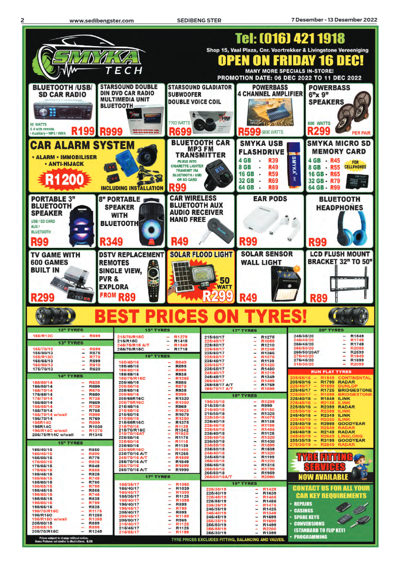 Sedibeng ster 7 Desember – 13 Desember 2022 page 2