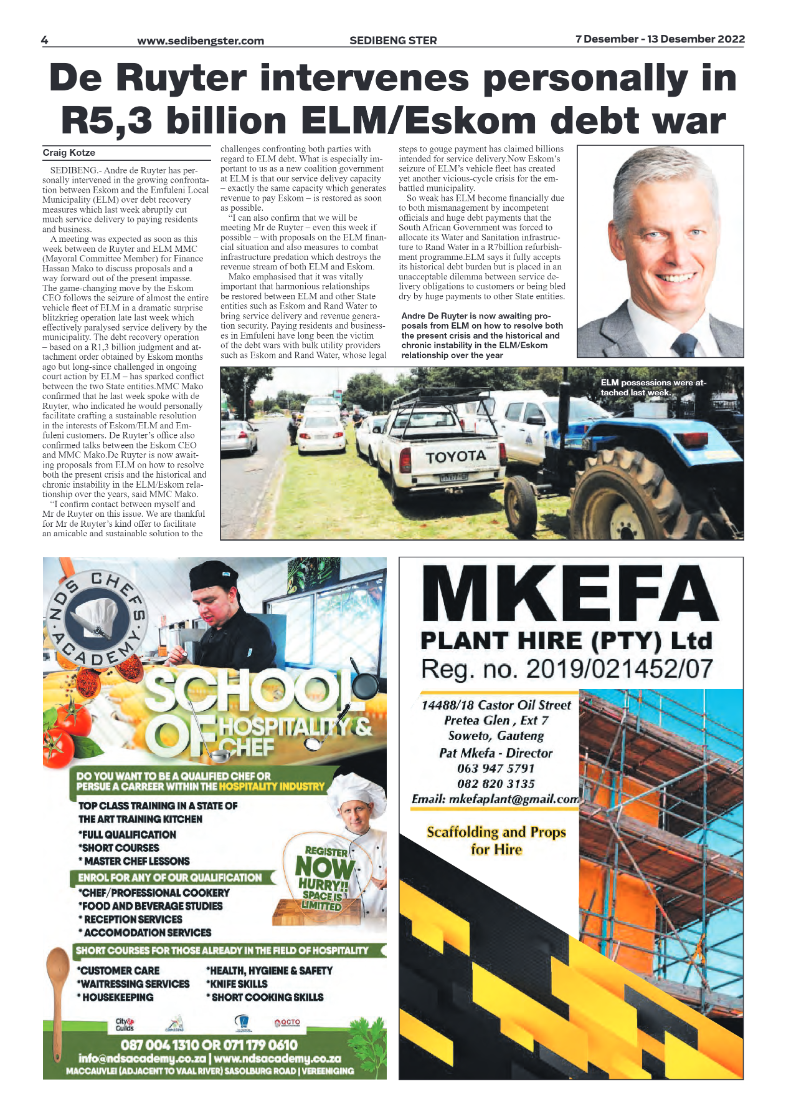 Sedibeng ster 7 Desember – 13 Desember 2022 page 4