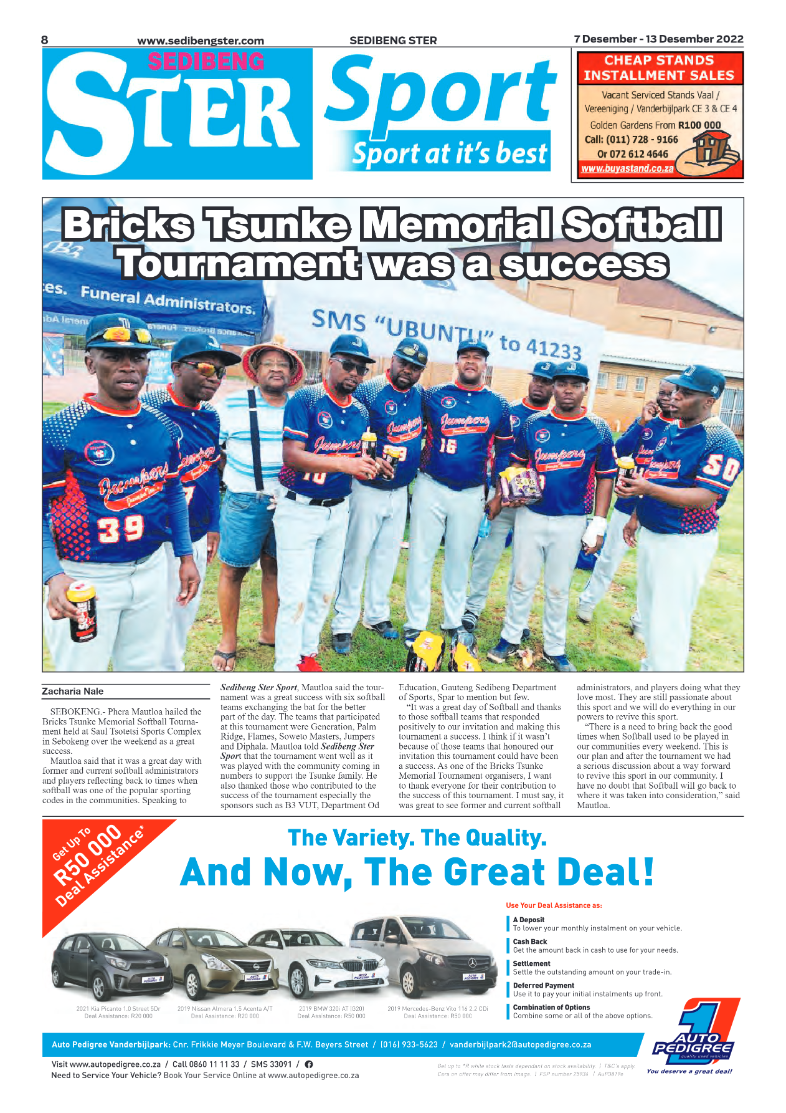 Sedibeng ster 7 Desember – 13 Desember 2022 page 8