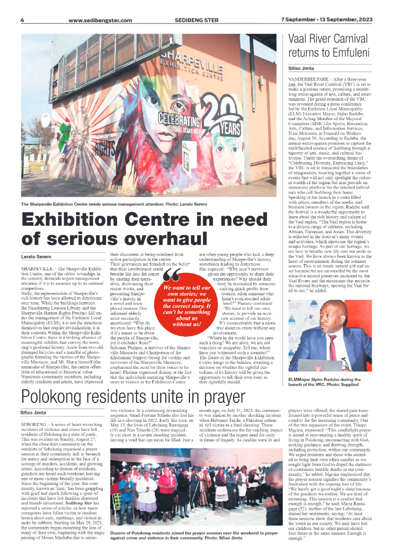 Sedibeng ster 7 September – 13 September, 2023 page 4