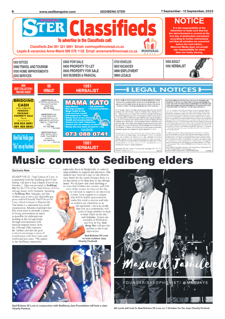 Sedibeng ster 7 September – 13 September, 2023 page 6