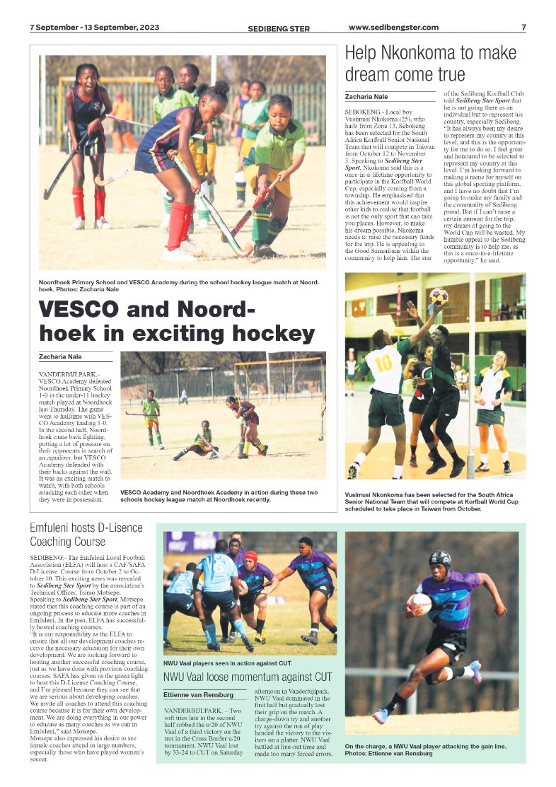 Sedibeng ster 7 September – 13 September, 2023 page 7
