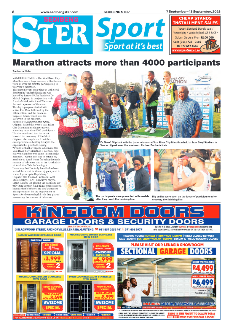 Sedibeng ster 7 September – 13 September, 2023 page 8