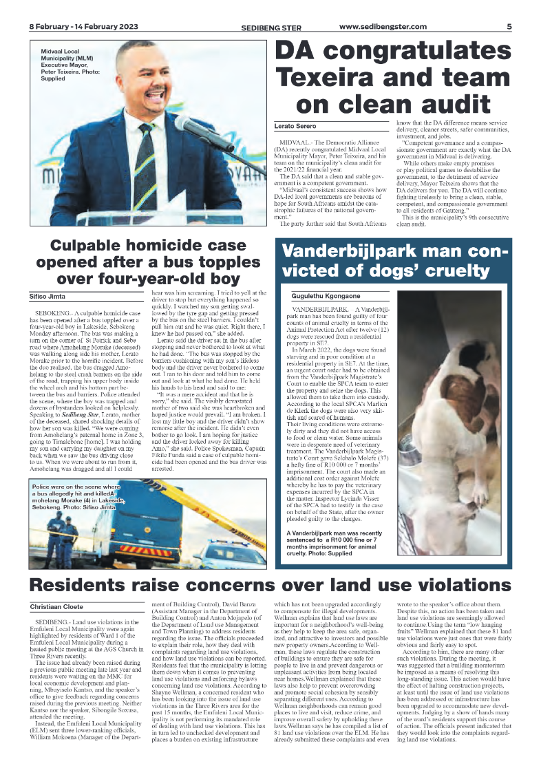 Sedibeng ster 8 February – 14 February 2023 page 5