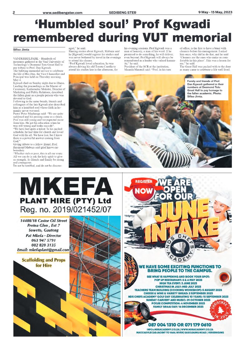 Sedibeng ster 9 May – 15 May, 2023 page 2