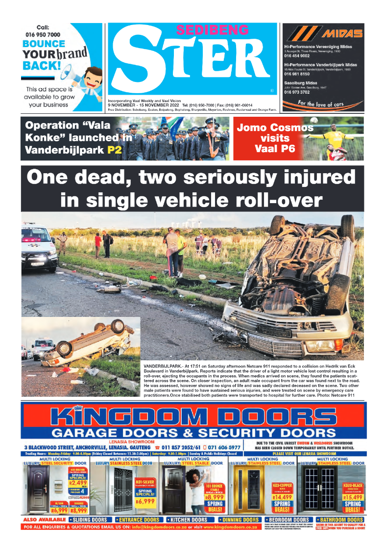 Sedibeng ster 9 November – 15 November 2022 page 1