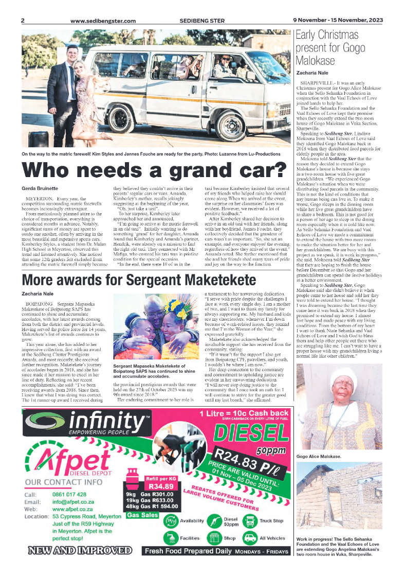 Sedibeng ster 9 November – 15 November, 2023 page 2