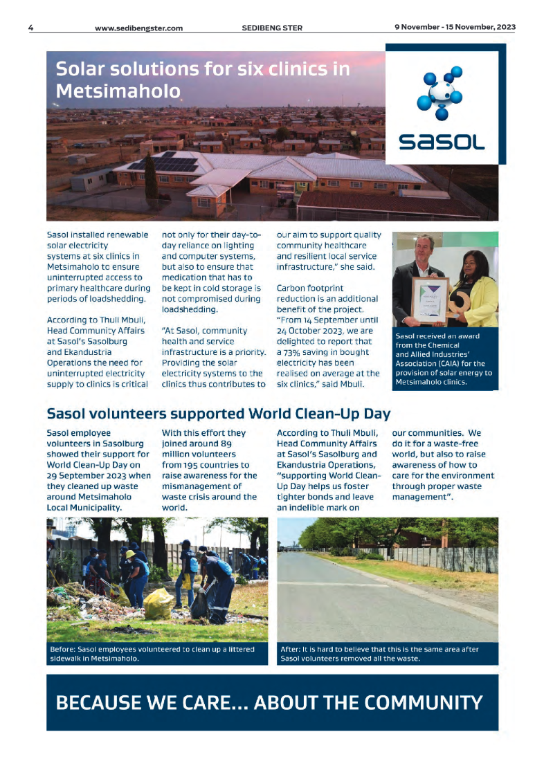 Sedibeng ster 9 November – 15 November, 2023 page 4